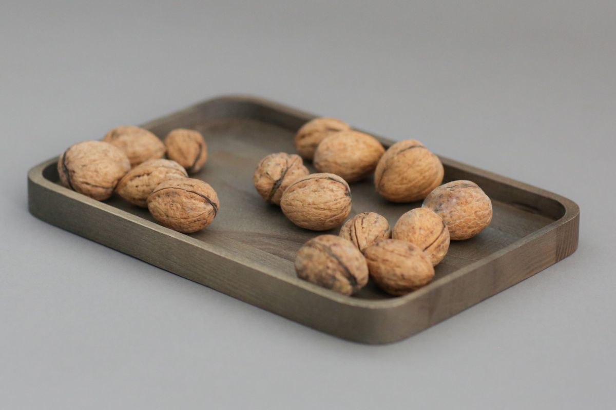 Wooden placemat gray