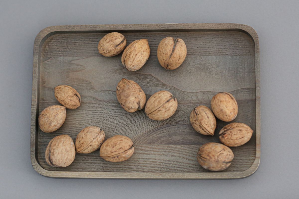 Wooden placemat gray