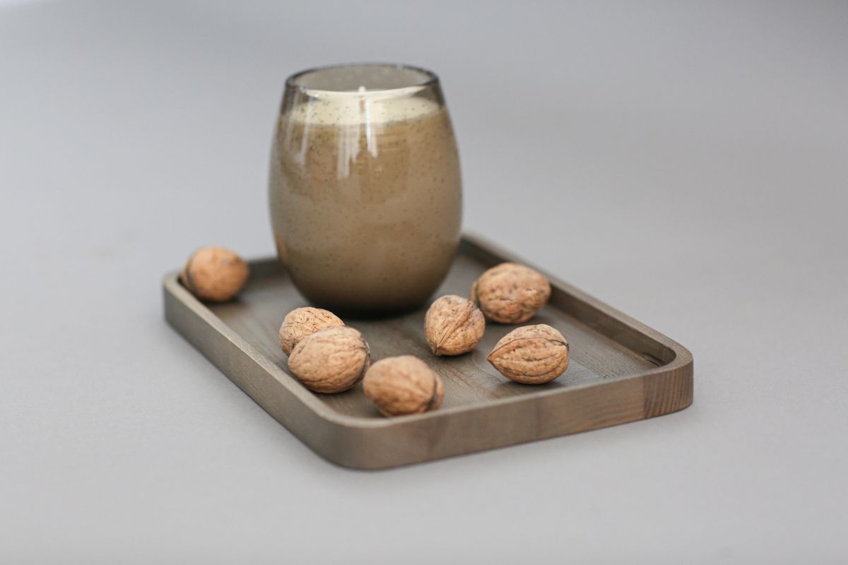 Wooden placemat gray