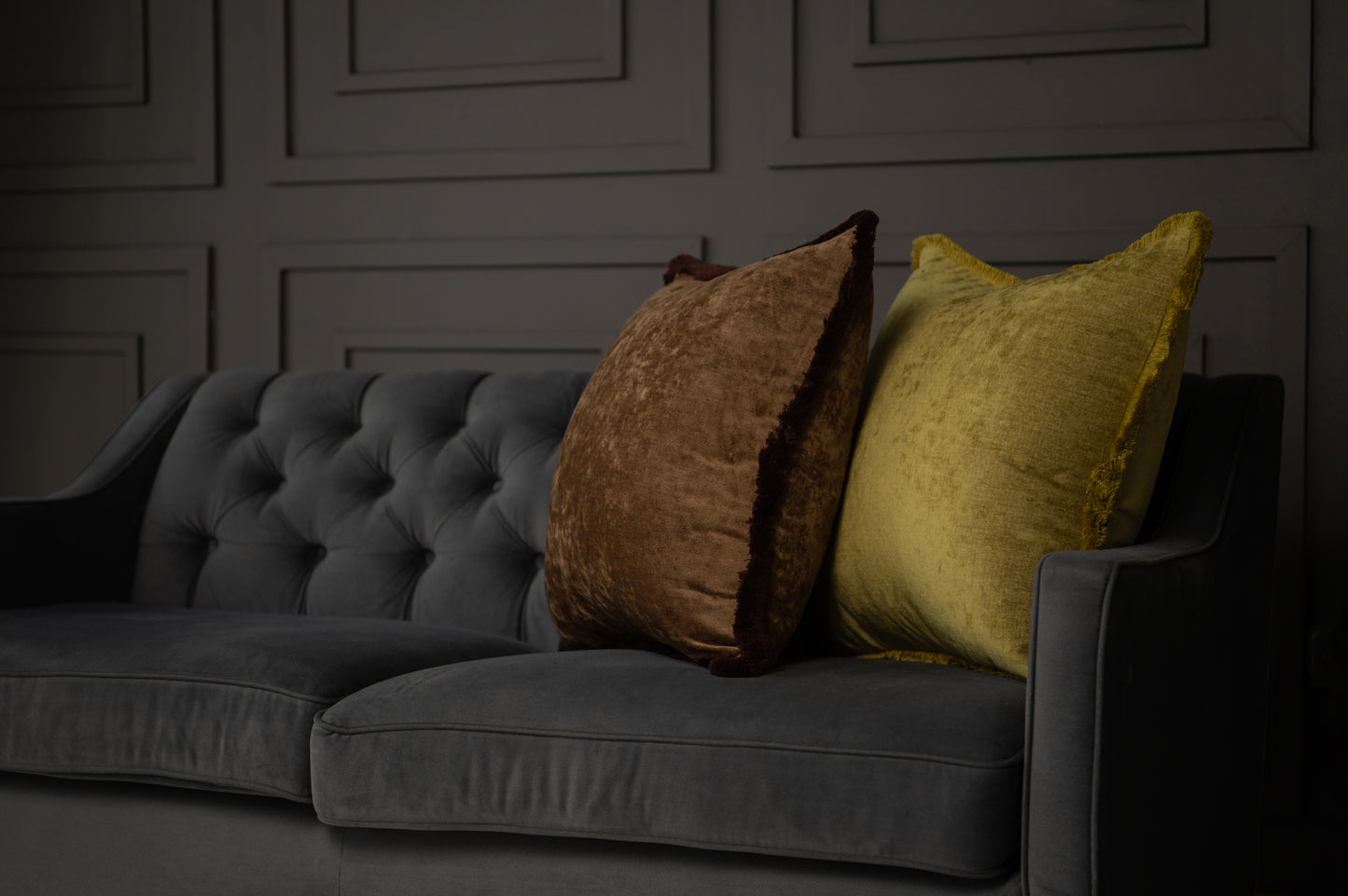 Decorative pillow Velvet Chestnut
