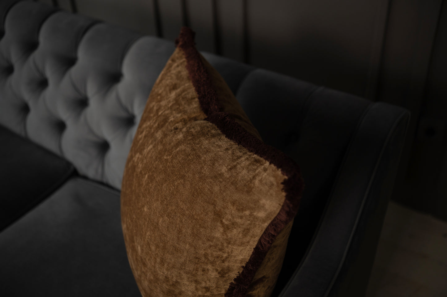 Decorative pillow Velvet Chestnut