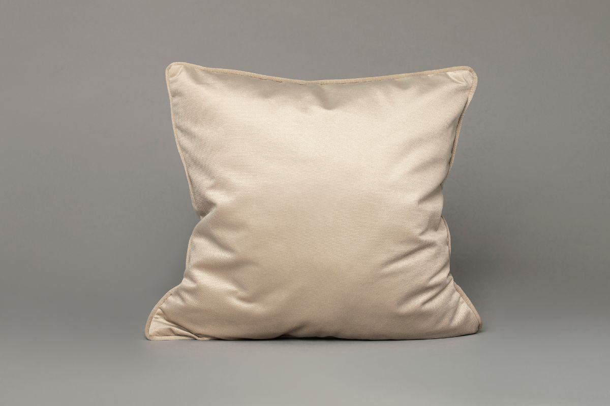 Coussin décoratif Plume Platine